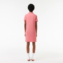 Robes & Jupes | LACOSTE Robe Polo Femme Lacoste En Petit Pique Souple