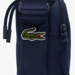 Sacs A Bandouliere | LACOSTE Mini Sacoche Crocodile Imprime Contraste