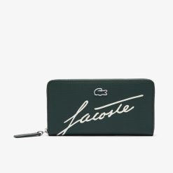 Portefeuilles & Petite Maroquinerie | LACOSTE Portefeuille Zippe L.12.12 Imprime Signature