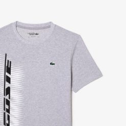 Vetements De Sport | LACOSTE T-Shirt Homme Lacoste Sport Regular Fit Avec Marquage Contraste