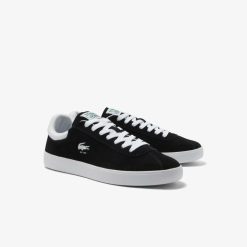 Sneakers | LACOSTE Sneakers Baseshot Homme En Cuir Velours