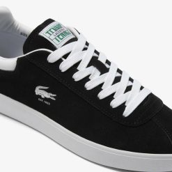 Sneakers | LACOSTE Sneakers Baseshot Homme En Cuir Velours