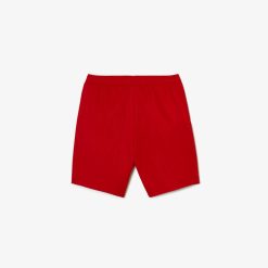 Vetements Garcon | LACOSTE Short Garcon Lacoste Sport En Taffetas Diamante