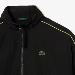 Survetements | LACOSTE Veste Zippee Sportsuit Taffetas Deperlant Details Contrastes