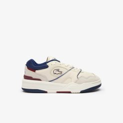 Sneakers | LACOSTE Sneakers Lineshot Femme En Cuir Avec Col En Mesh