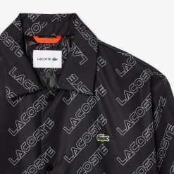 Manteaux & Vestes | LACOSTE Veste Zippee A Col Montant Et Imprime Graphique