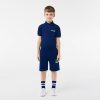 Vetements Garcon | LACOSTE Short Avec Imprime Lacoste En Molleton Non Gratte