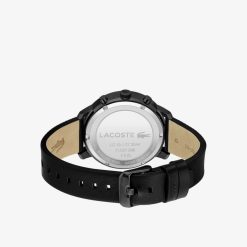 Montres | LACOSTE Montre Homme Replay Avec Bracelet En Cuir Noir Lacoste