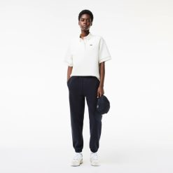 Pantalons & Shorts | LACOSTE Pantalon De Jogging Jogger En Coton Melange Uni