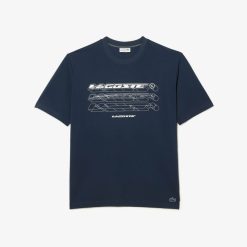 T-Shirts | LACOSTE T-Shirt Homme Lacoste Loose Fit En Pique De Coton Biologique