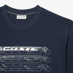 T-Shirts | LACOSTE T-Shirt Homme Lacoste Loose Fit En Pique De Coton Biologique