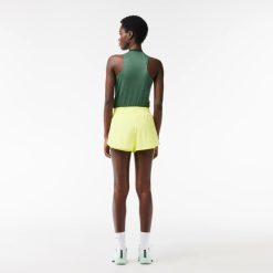 Vetements De Sport | LACOSTE Short Tennis Avec Shorty Integre En Tissu Recycle