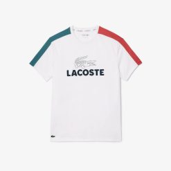 Vetements De Sport | LACOSTE T-Shirt Tennis Ultra-Dry Color-Block Imprime