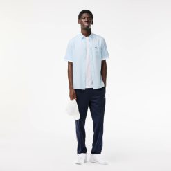 Chemises | LACOSTE Chemise A Manches Courtes Homme Lacoste En Lin