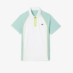 Vetements De Sport | LACOSTE Polo Homme Tennis En Pique Ultra-Dry De Polyester Recycle