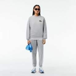 Sweatshirts | LACOSTE Sweatshirt Jogger Unie Lacoste Loose Fit Avec Badge Crocodile