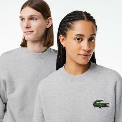 Sweatshirts | LACOSTE Sweatshirt Jogger Unie Lacoste Loose Fit Avec Badge Crocodile