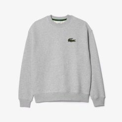 Sweatshirts | LACOSTE Sweatshirt Jogger Unie Lacoste Loose Fit Avec Badge Crocodile