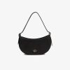 Sacs A Bandouliere | LACOSTE Sac Demi-Lune Femme Lacoste En Cuir Graine