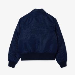 Manteaux & Vestes | LACOSTE Bomber Oversize En Nylon Avec Logo Brode Au Dos