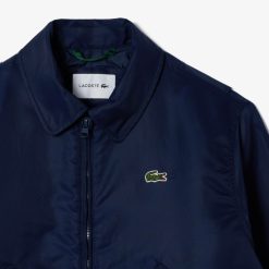 Manteaux & Vestes | LACOSTE Bomber Oversize En Nylon Avec Logo Brode Au Dos