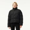 Manteaux & Vestes | LACOSTE Doudoune Courte Femme Lacoste Option Compressible