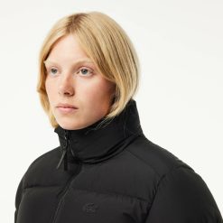 Manteaux & Vestes | LACOSTE Doudoune Courte Femme Lacoste Option Compressible