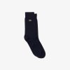 Chaussettes | LACOSTE Chaussettes Montantes Unies En Coton Biologique Chine Uni