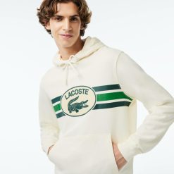 Sweatshirts | LACOSTE Sweatshirt A Capuche Loose Fit Imprime Monogramme