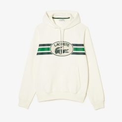 Sweatshirts | LACOSTE Sweatshirt A Capuche Loose Fit Imprime Monogramme