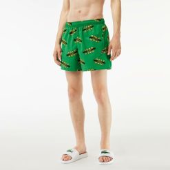 Maillots De Bain | LACOSTE Maillot De Bain Avec Imprime Lacoste