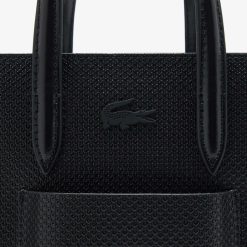 Sacs A Bandouliere | LACOSTE Mini Sac Cabas Chantaco En Cuir