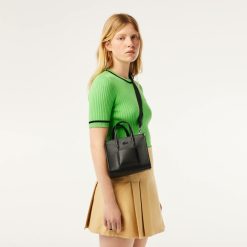 Sacs A Bandouliere | LACOSTE Mini Sac Cabas Chantaco En Cuir