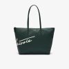 Sacs A Main & Cabas | LACOSTE Grand Sac Cabas L.12.12 Imprime Signature Toile Enduite