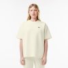 T-Shirts | LACOSTE T-Shirt Oversize En Pique Double-Face