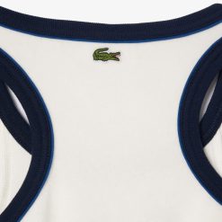 T-Shirts | LACOSTE Brassiere En Eponge Avec Broderie Contrastee