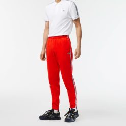 Pantalons & Shorts | LACOSTE Pantalon De Survetement Jogger Homme Lacoste Avec Bandes Siglees