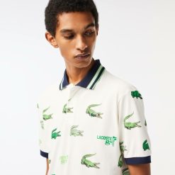 Polos | LACOSTE Polo Homme Lacoste Golf Imprime Crocodile