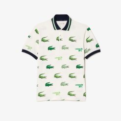 Polos | LACOSTE Polo Homme Lacoste Golf Imprime Crocodile