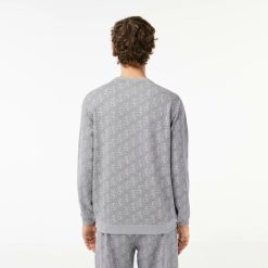 Sous-Vetements & Vetements D'Interieur | LACOSTE Sweatshirt D'Interieur Imprime En Molleton Coton