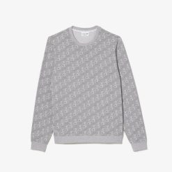 Sous-Vetements & Vetements D'Interieur | LACOSTE Sweatshirt D'Interieur Imprime En Molleton Coton