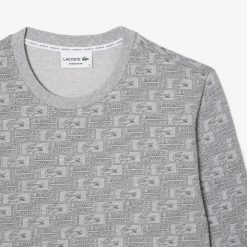 Sous-Vetements & Vetements D'Interieur | LACOSTE Sweatshirt D'Interieur Imprime En Molleton Coton