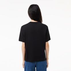 T-Shirts | LACOSTE T-Shirt Relaxed Fit En Jersey De Coton Pima Leger