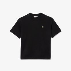 T-Shirts | LACOSTE T-Shirt Relaxed Fit En Jersey De Coton Pima Leger