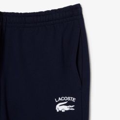 Pantalons & Shorts | LACOSTE Pantalon De Survetement Homme Coupe Fuselee Inscription Lacoste