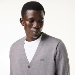 Pullovers | LACOSTE Cardigan En Laine Merinos