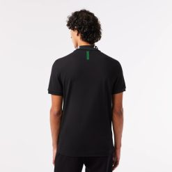 Polos | LACOSTE Polo Homme Slim Fit En Pique Stretch Avec Marquage Lacoste