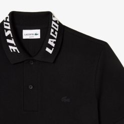 Polos | LACOSTE Polo Homme Slim Fit En Pique Stretch Avec Marquage Lacoste