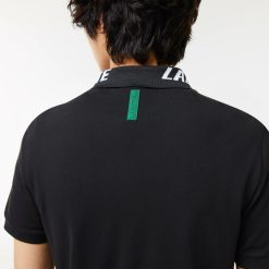 Polos | LACOSTE Polo Homme Slim Fit En Pique Stretch Avec Marquage Lacoste