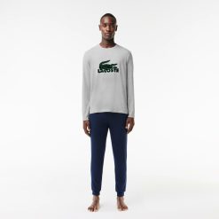 Sous-Vetements & Vetements D'Interieur | LACOSTE Ensemble De Pyjama Long Avec Logo Velours